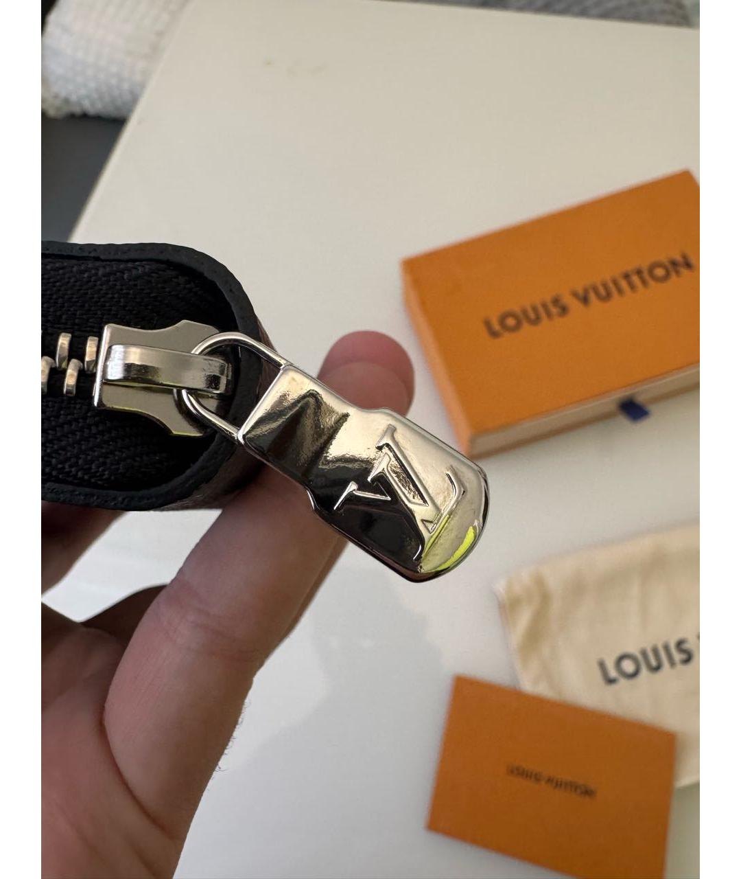 LOUIS VUITTON Черный кошелек, фото 6