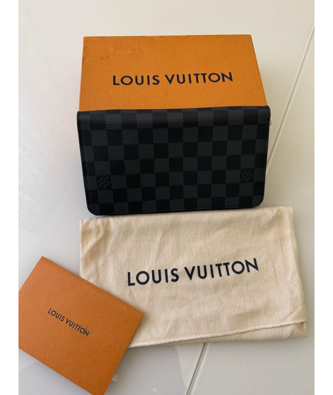 LOUIS VUITTON Черный кошелек, фото 2