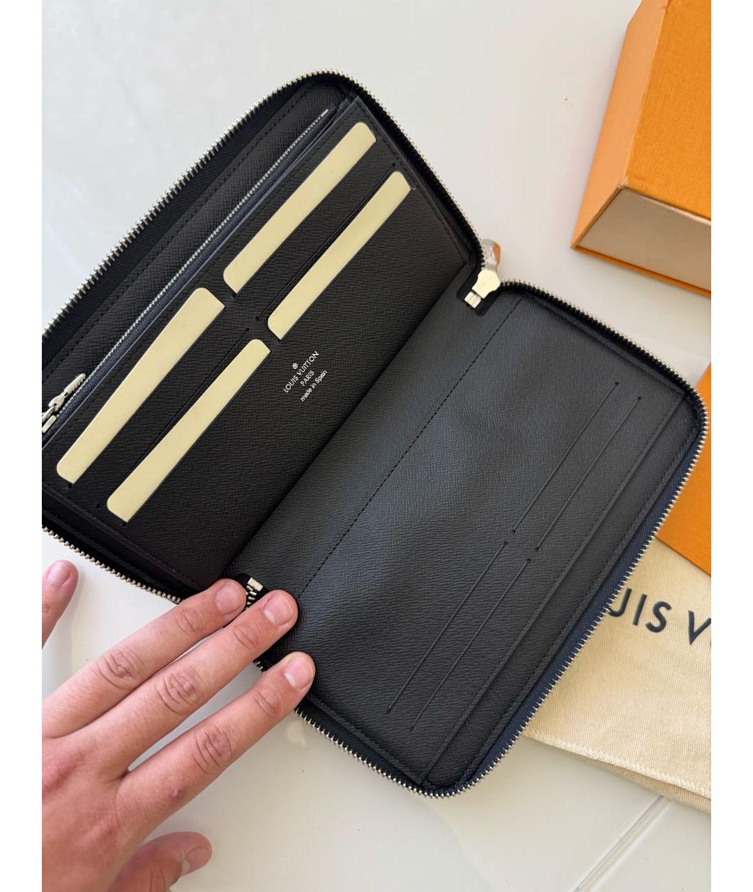 LOUIS VUITTON Черный кошелек, фото 5