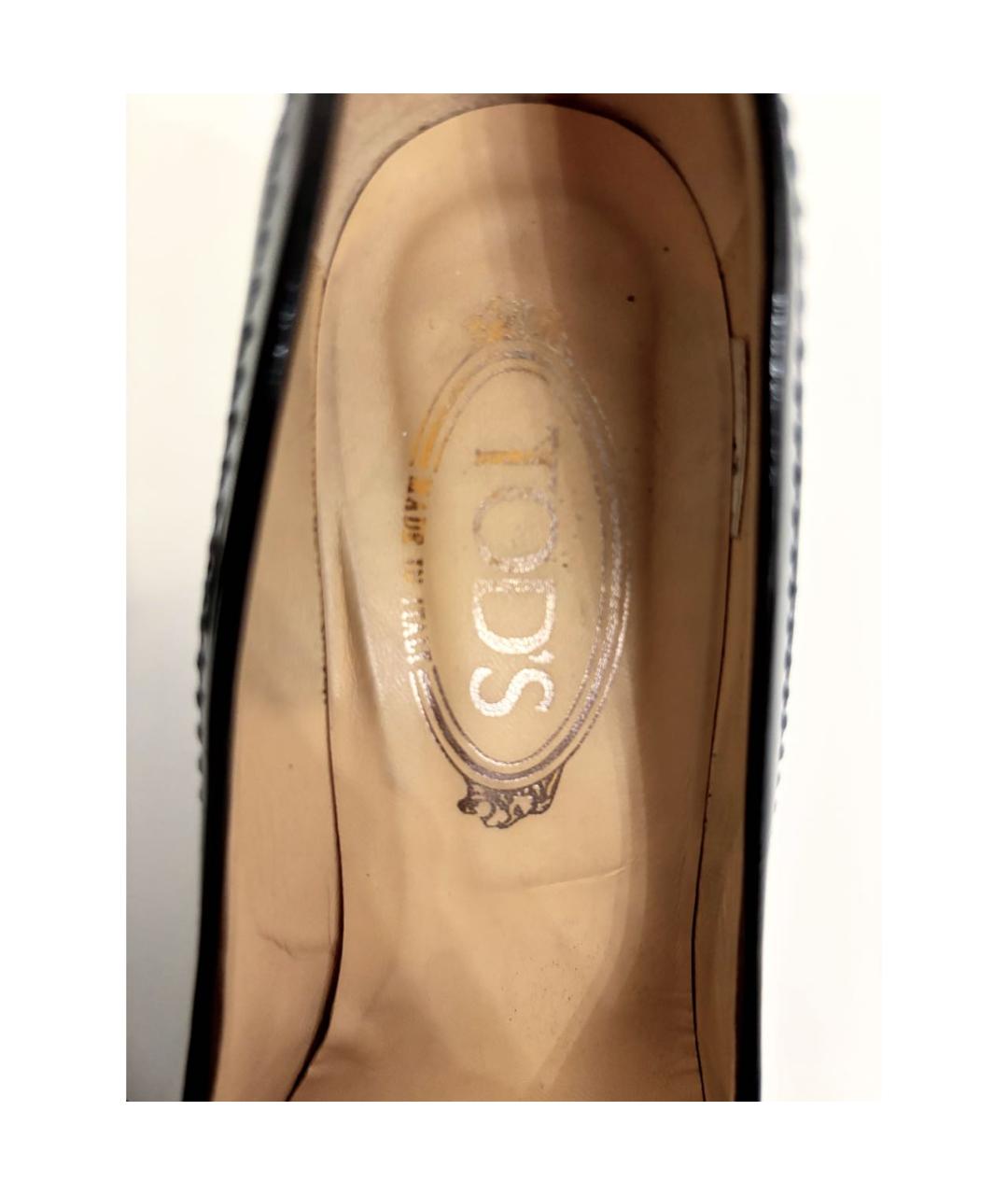 TOD'S Черные туфли из лакированной кожи, фото 4