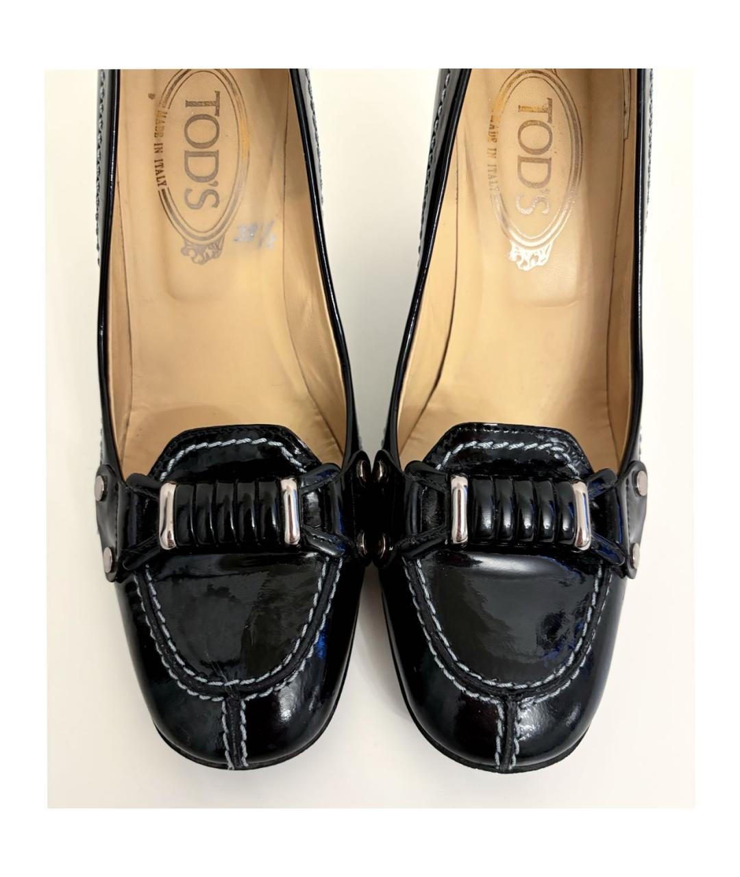 TOD'S Черные туфли из лакированной кожи, фото 3