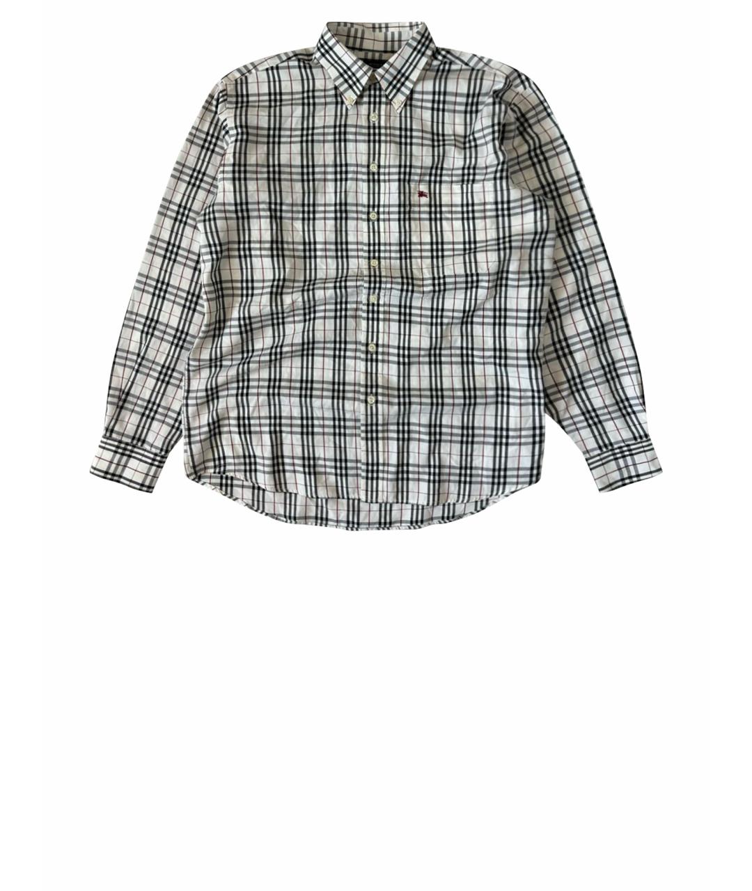 BURBERRY Бежевая хлопковая кэжуал рубашка, фото 1