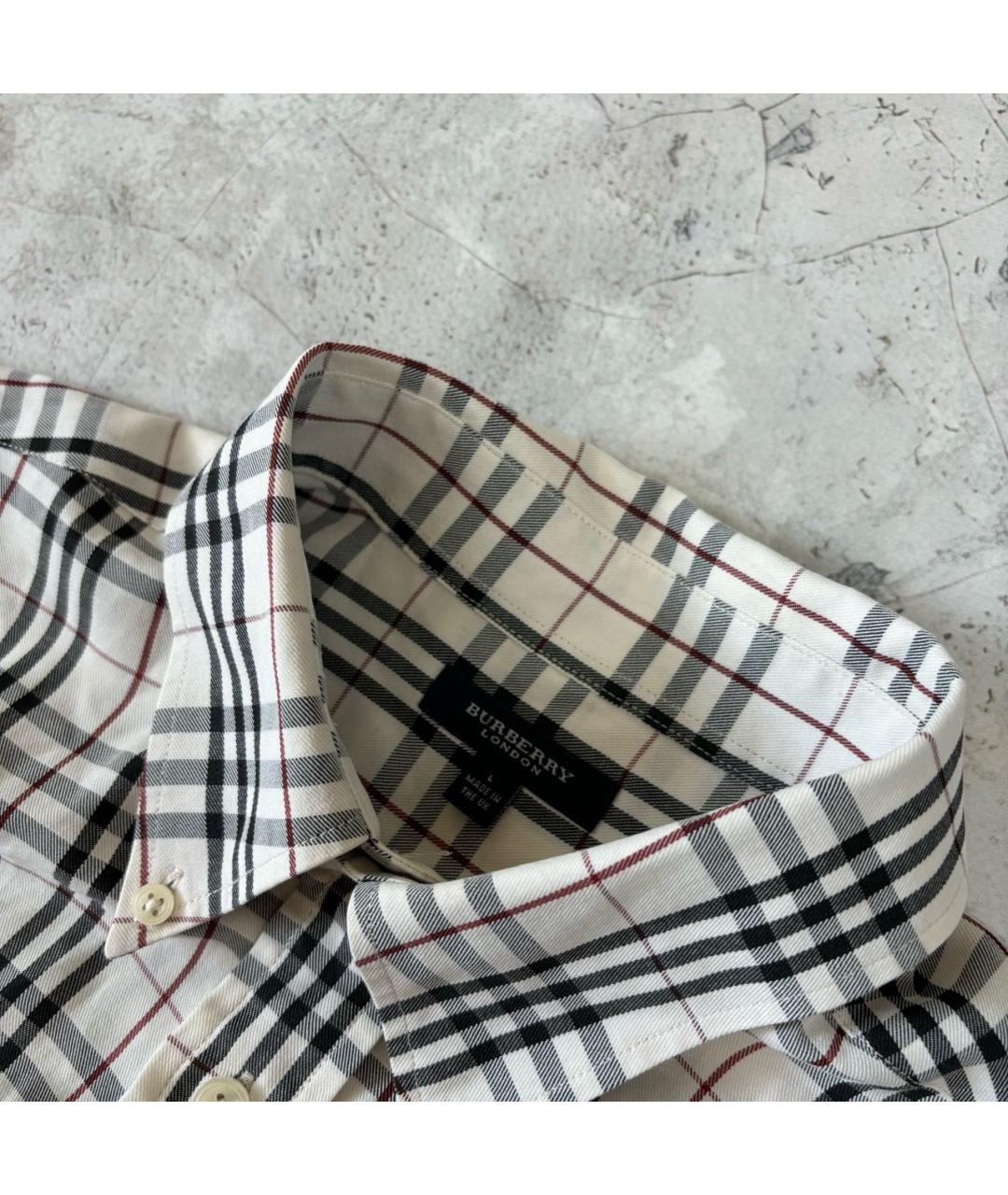 BURBERRY Бежевая хлопковая кэжуал рубашка, фото 3