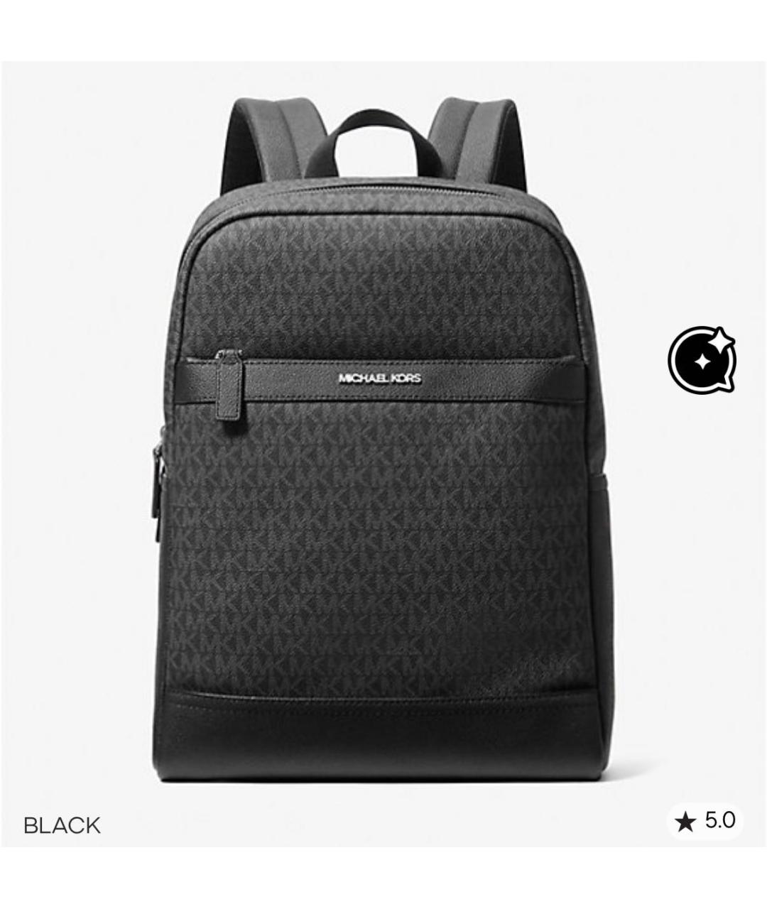 MICHAEL KORS Черный рюкзак, фото 9