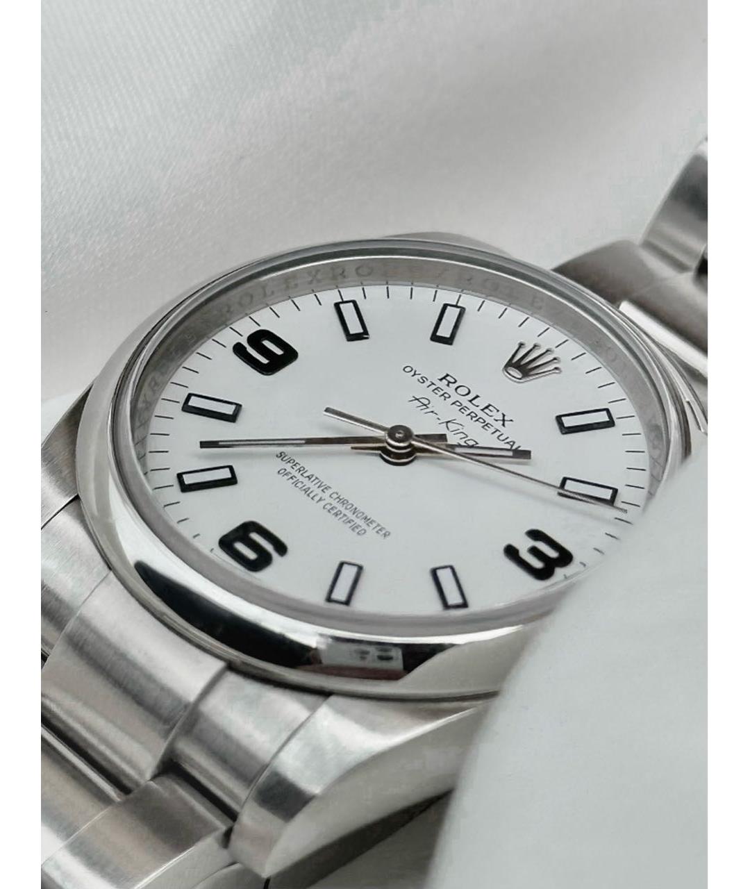 ROLEX Серебряные металлические часы, фото 4