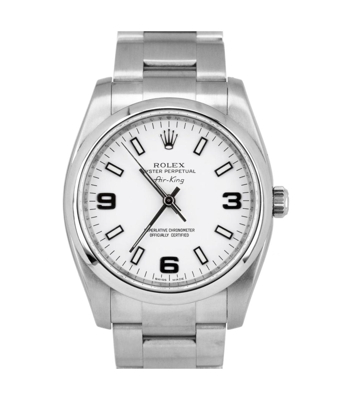 ROLEX Серебряные металлические часы, фото 1