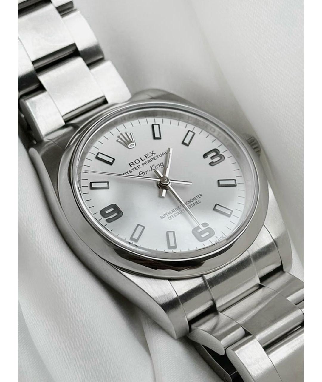ROLEX Серебряные металлические часы, фото 3