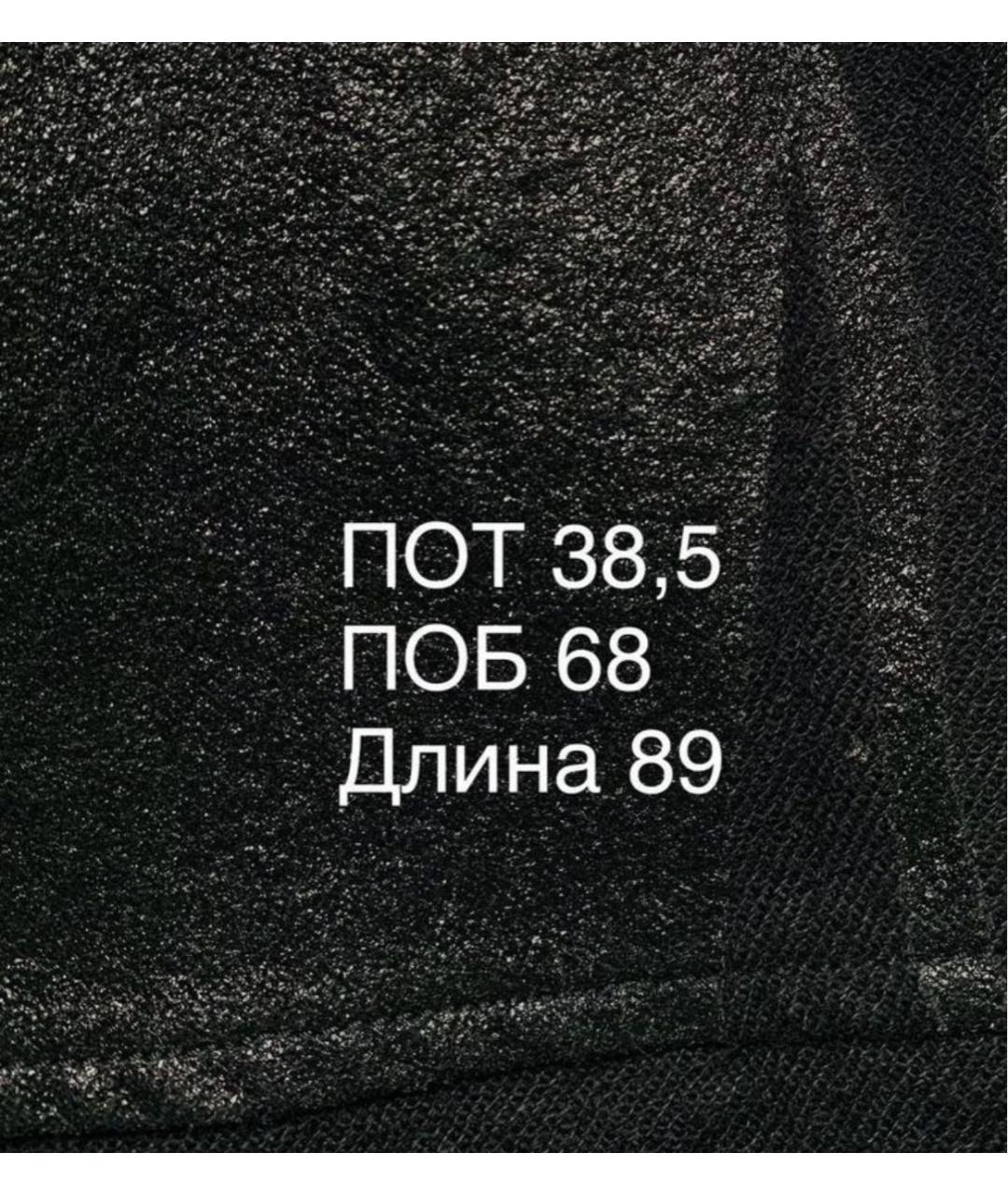 SPORTMAX Черная льняная юбка миди, фото 4