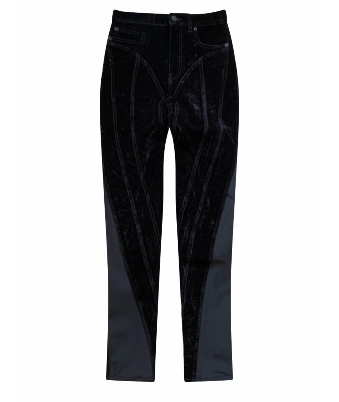 MUGLER Черные брюки узкие, фото 1