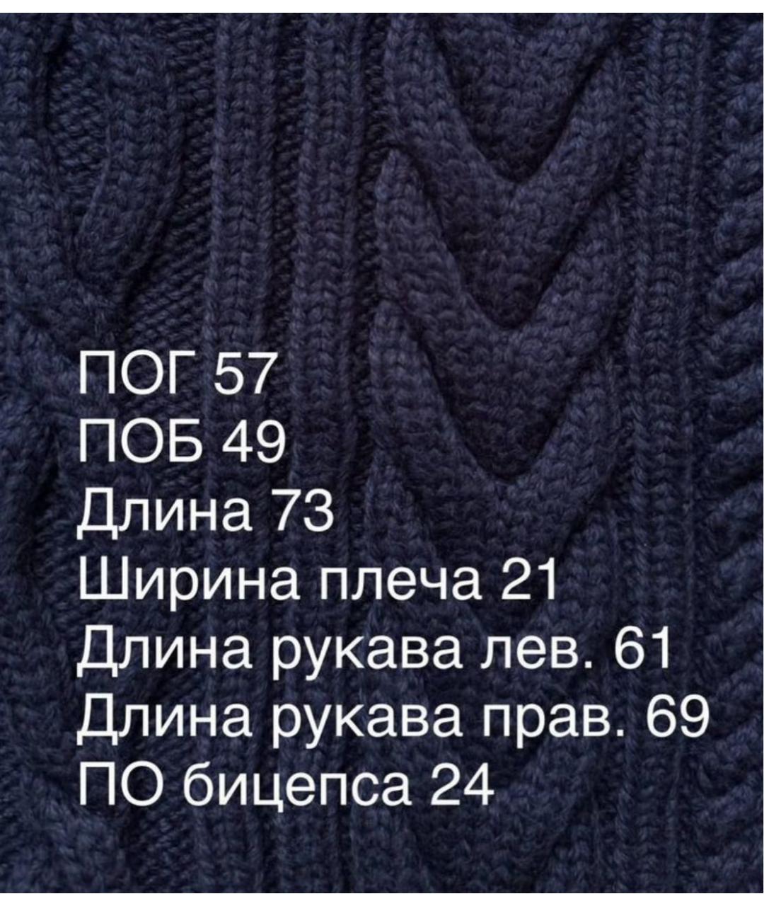 SPORTMAX Синий хлопковый кардиган, фото 6