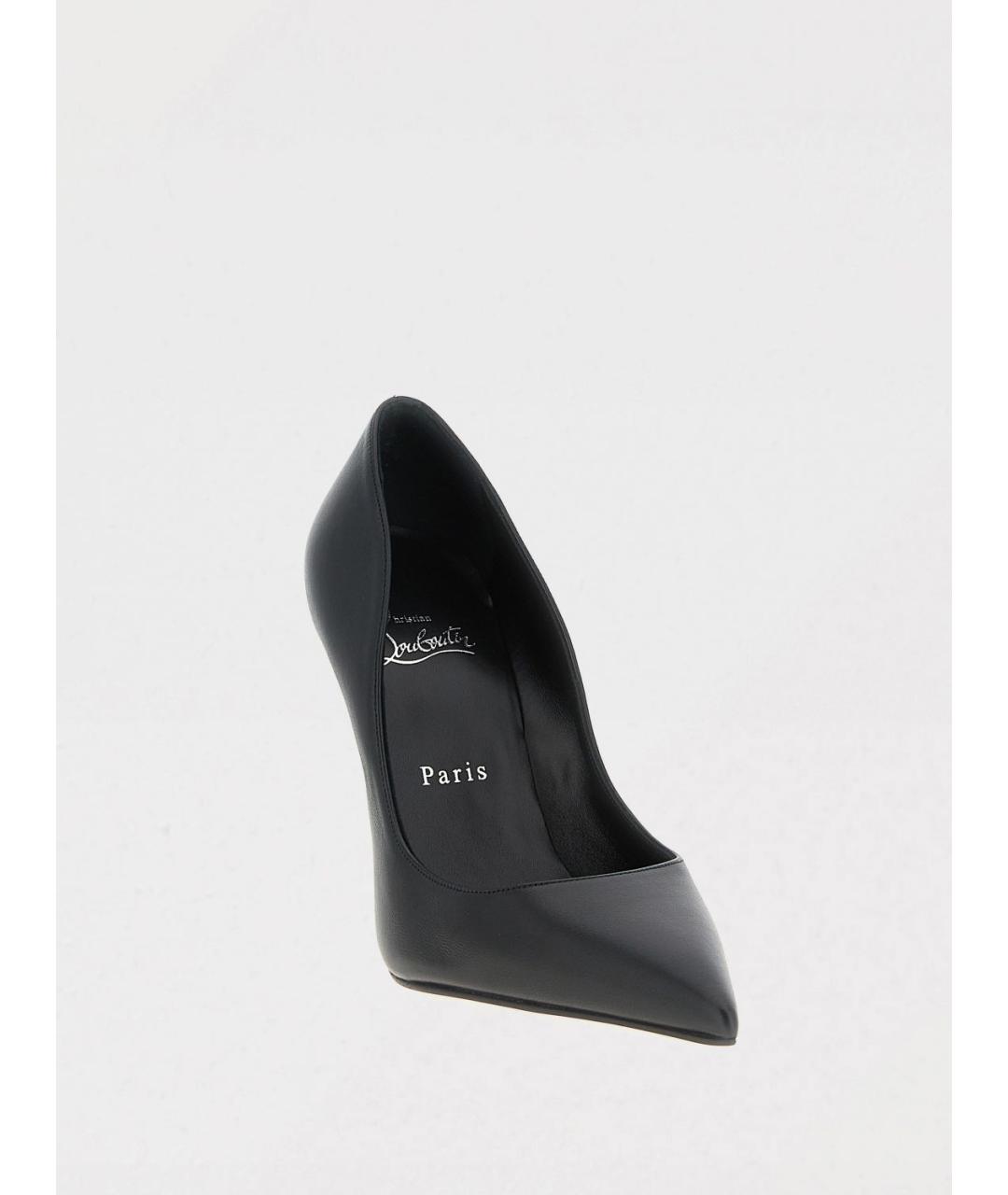 CHRISTIAN LOUBOUTIN Черные кожаные туфли, фото 2