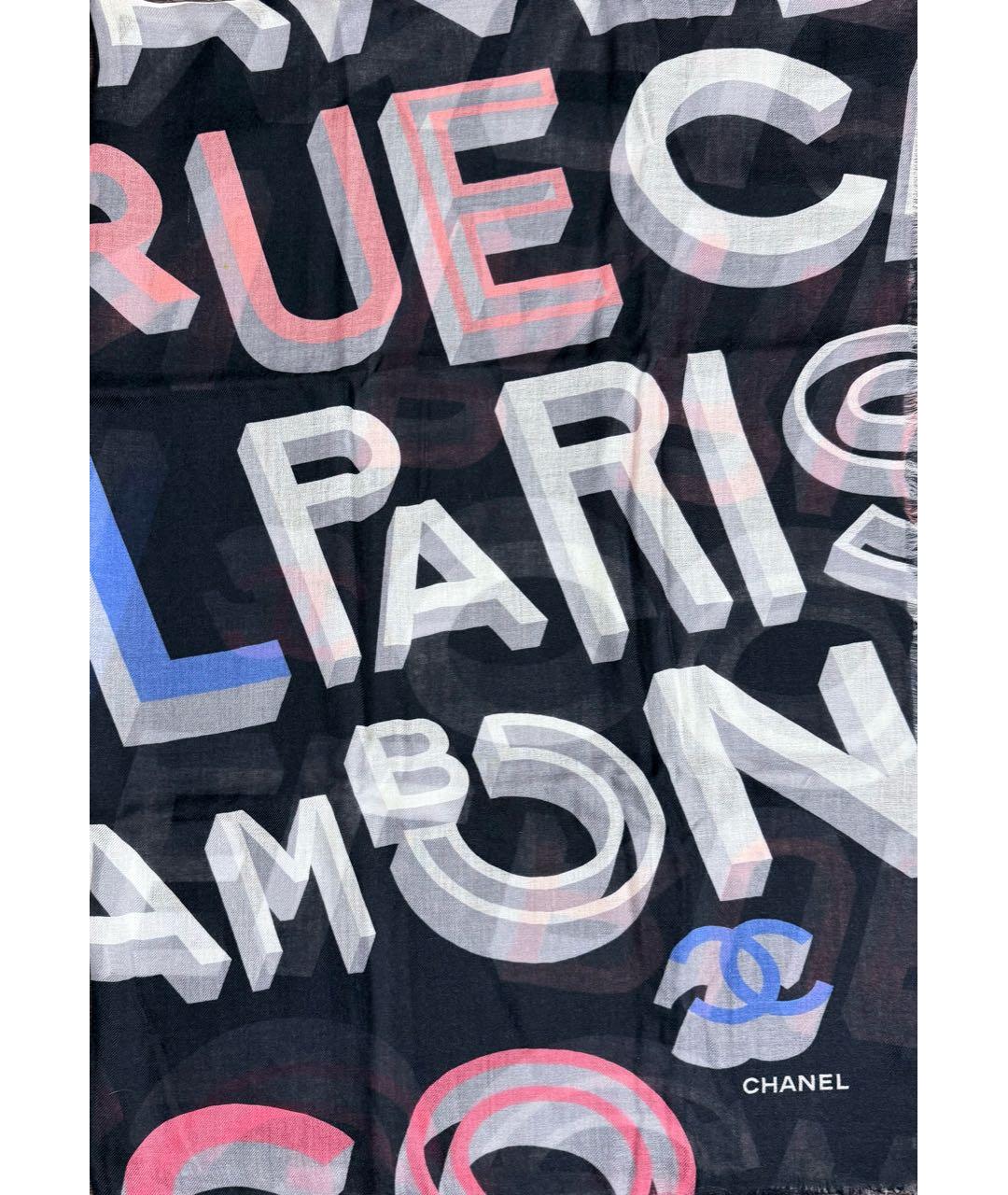 CHANEL Мульти кашемировый шарф, фото 2
