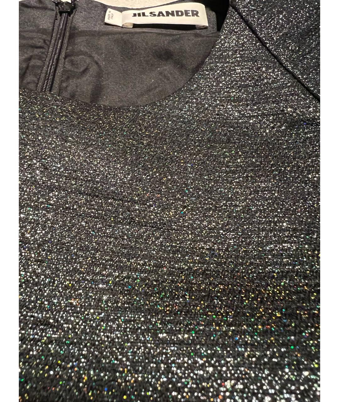 JIL SANDER Черная полиэстеровая блузы, фото 6
