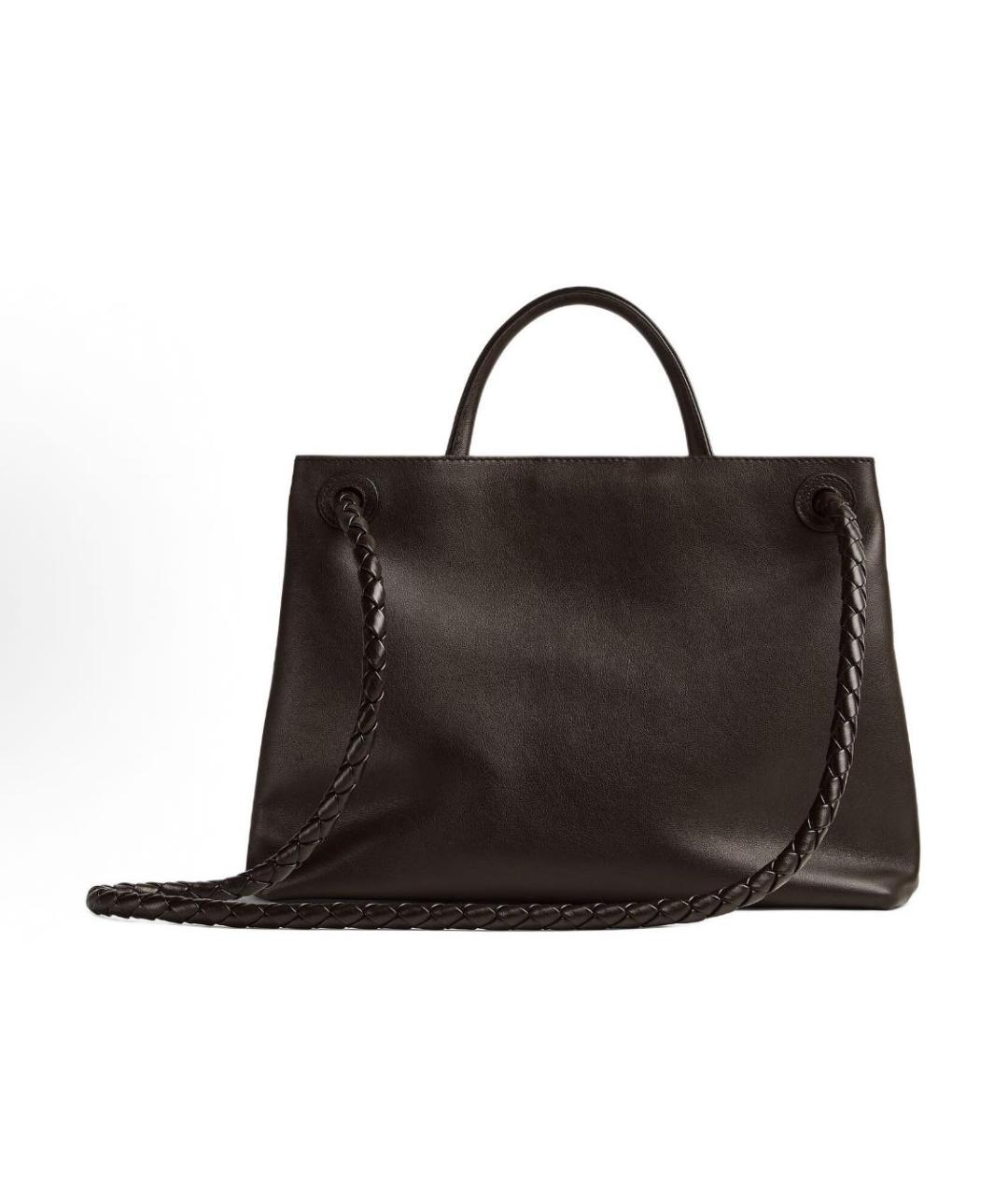 BOTTEGA VENETA Черная кожаная сумка через плечо, фото 4