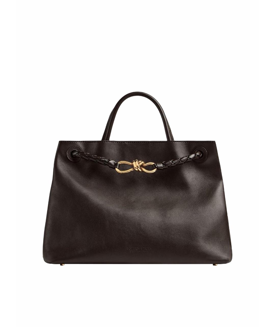 BOTTEGA VENETA Черная кожаная сумка через плечо, фото 1