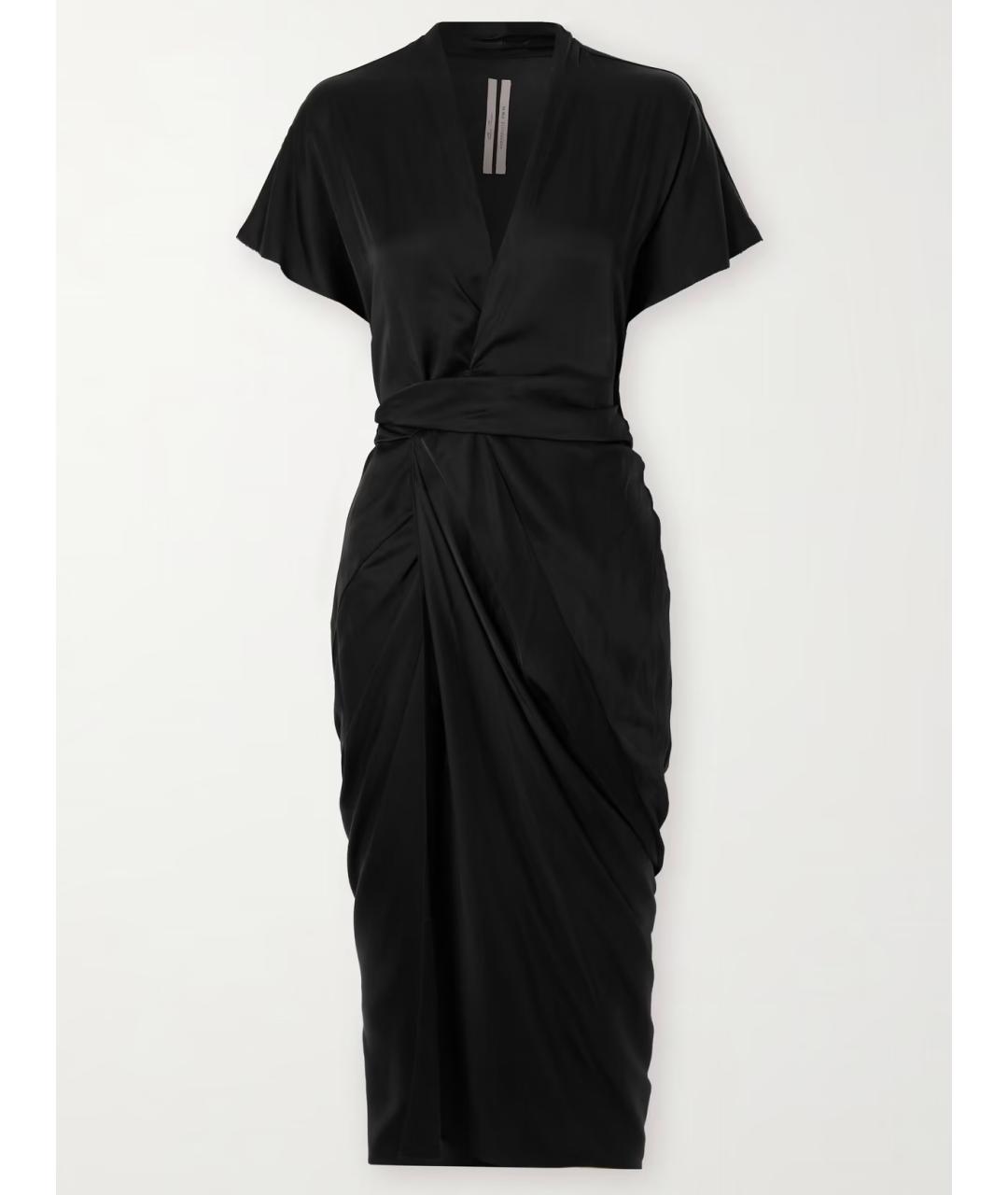 RICK OWENS Черное коктейльное платье, фото 4