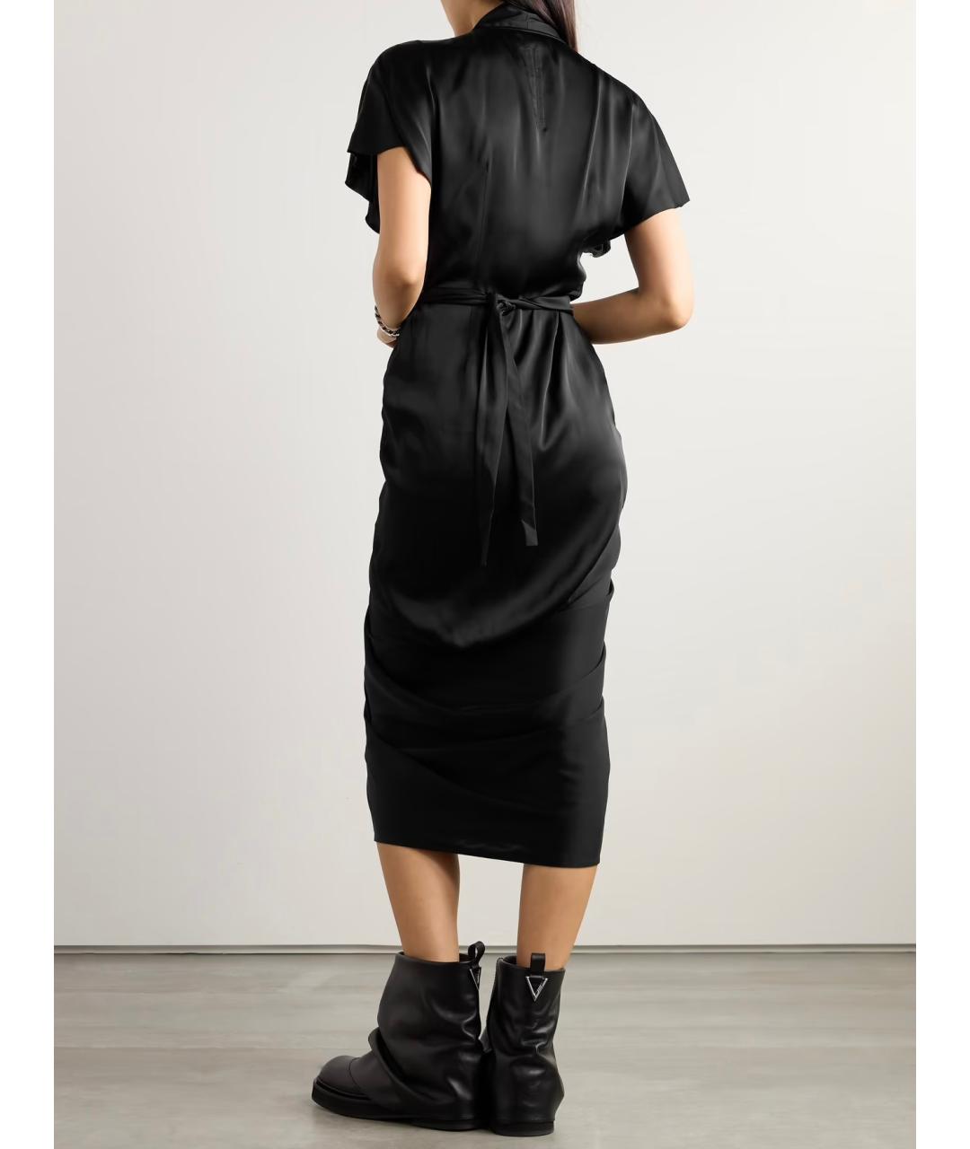 RICK OWENS Черное коктейльное платье, фото 3