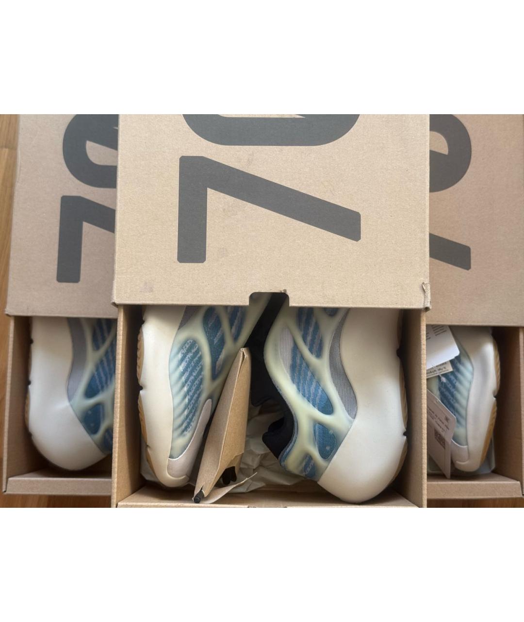 ADIDAS YEEZY Бирюзовые низкие кроссовки / кеды, фото 9