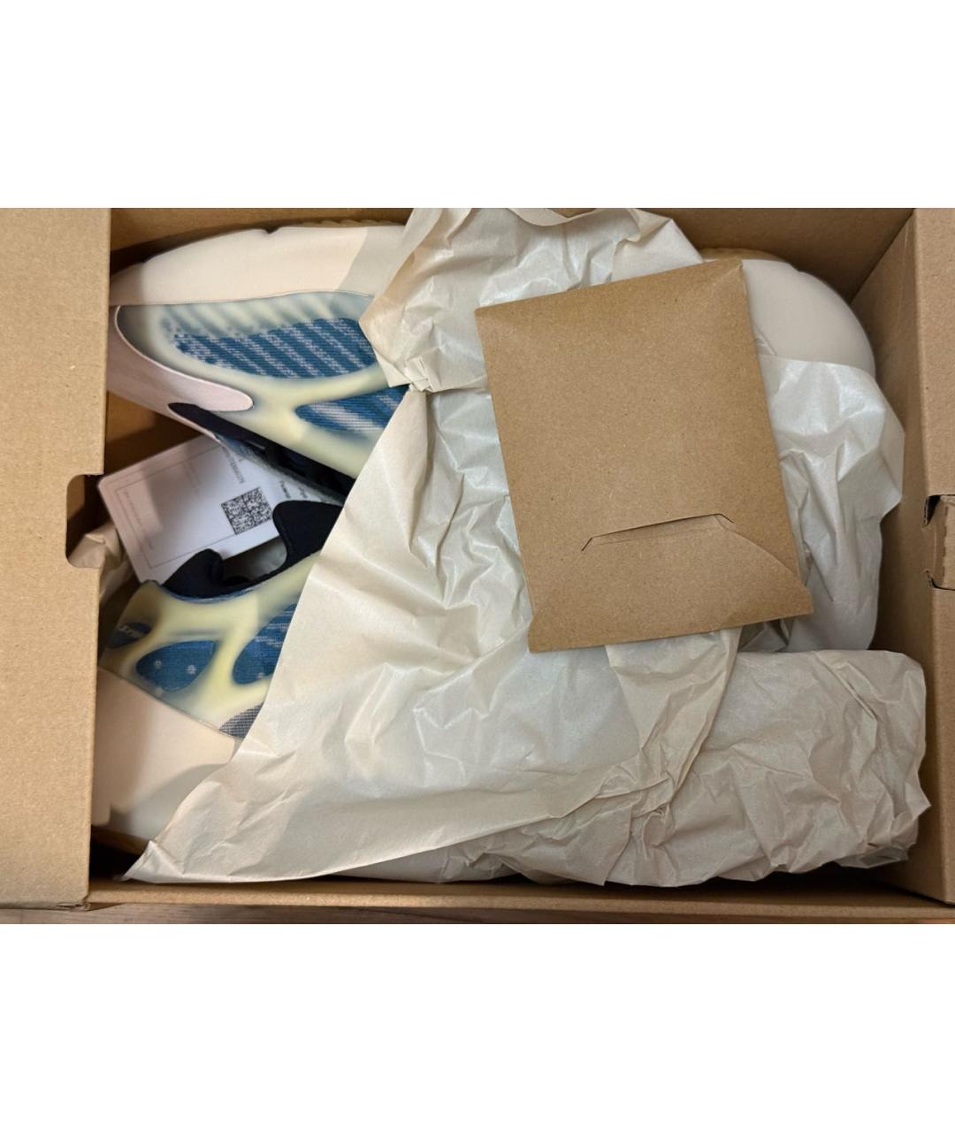 ADIDAS YEEZY Бирюзовые низкие кроссовки / кеды, фото 5