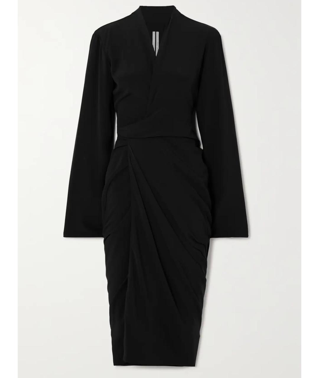 RICK OWENS Черное коктейльное платье, фото 4