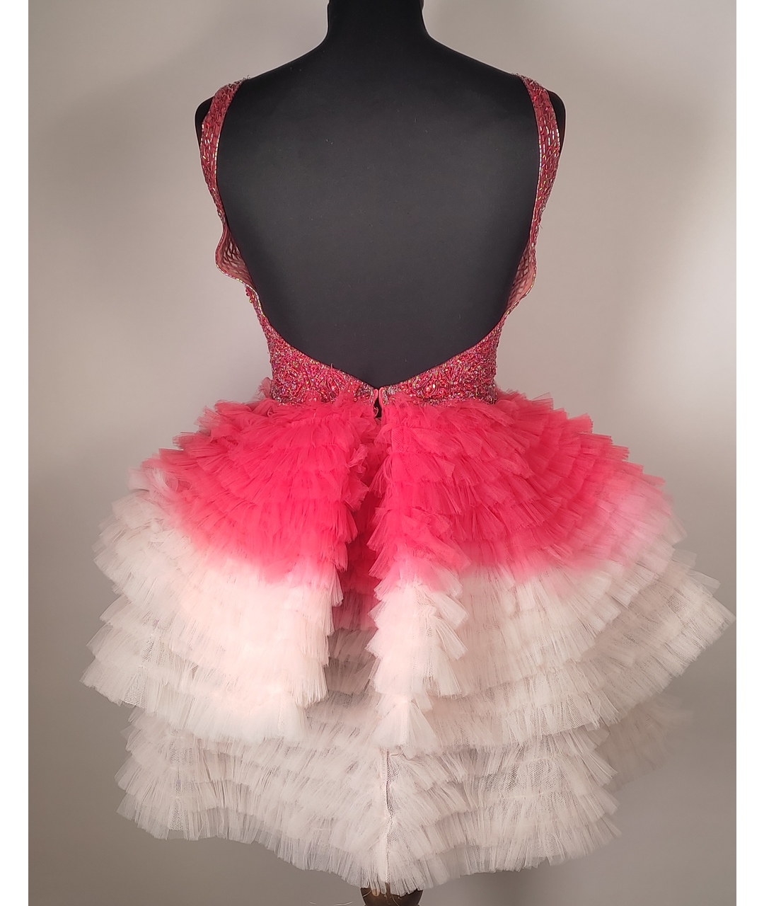 MIKAEL D. Розовое полиэстеровое платье, фото 3