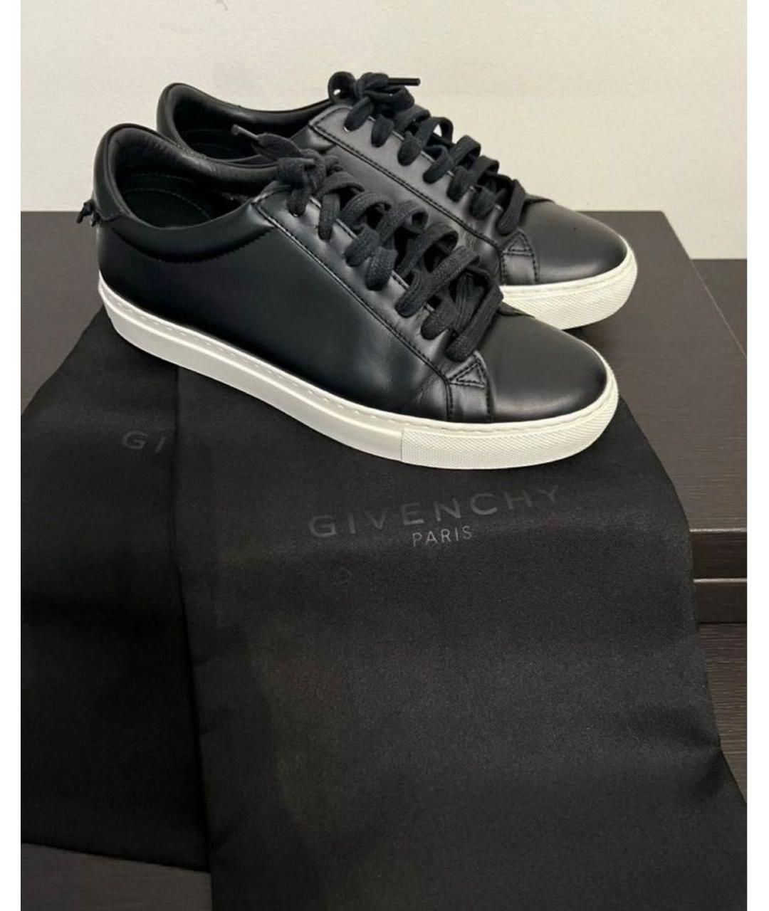 GIVENCHY Черные кожаные кеды, фото 5