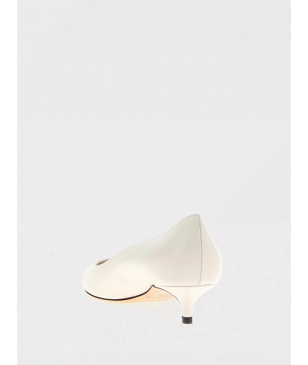JIMMY CHOO Белые кожаные туфли, фото 3
