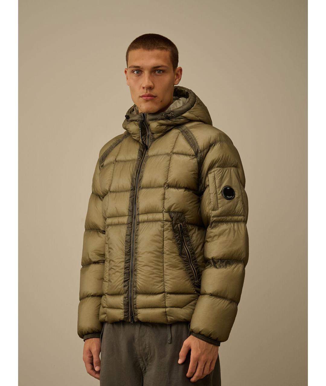 CP COMPANY Зеленые полиамидовое пальто, фото 3