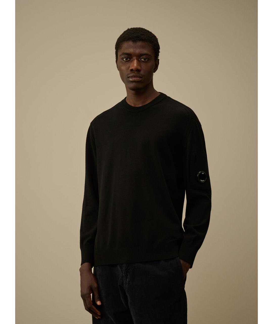 CP COMPANY Черный шерстяной джемпер / свитер, фото 2