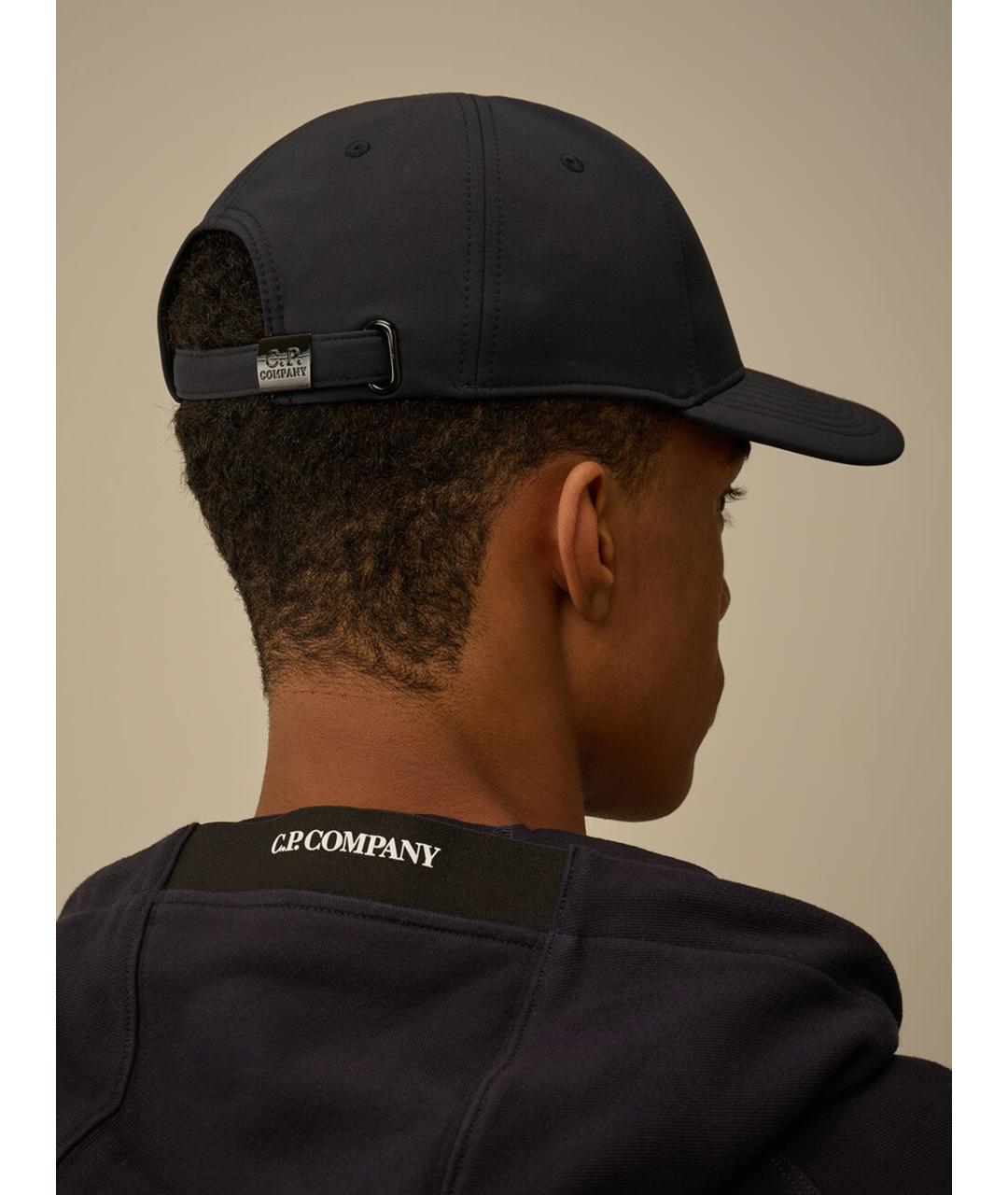 CP COMPANY Темно-синяя синтетическая кепка/бейсболка, фото 3