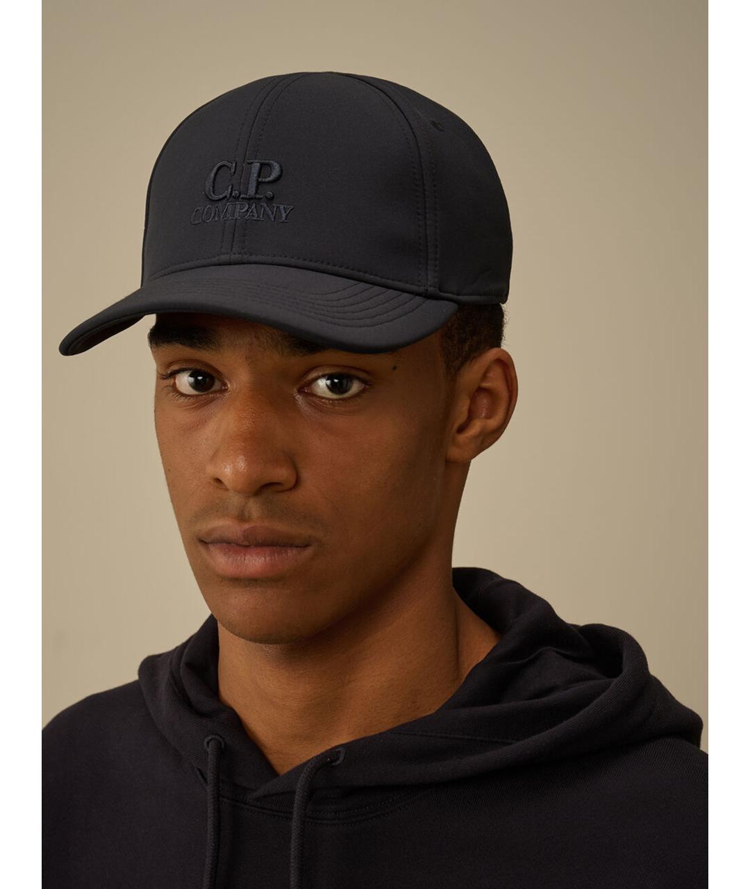 CP COMPANY Темно-синяя синтетическая кепка/бейсболка, фото 2