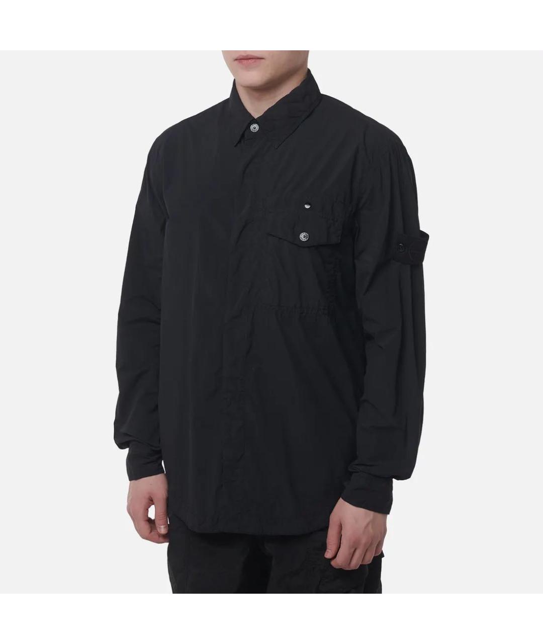 STONE ISLAND Черная полиамидовая куртка, фото 6