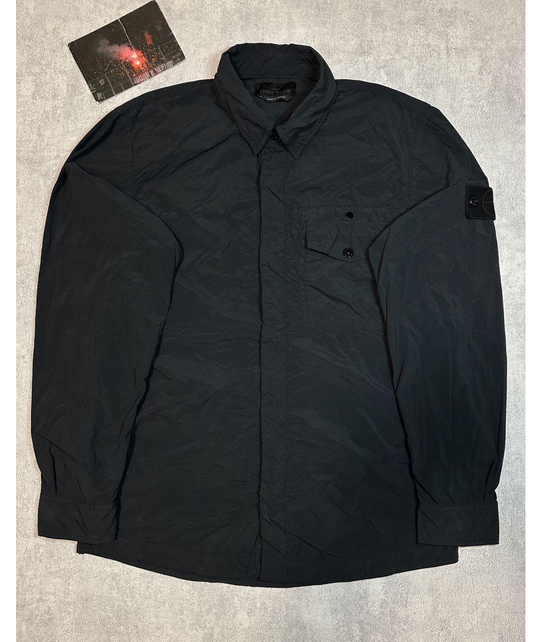 STONE ISLAND Черная полиамидовая куртка, фото 2