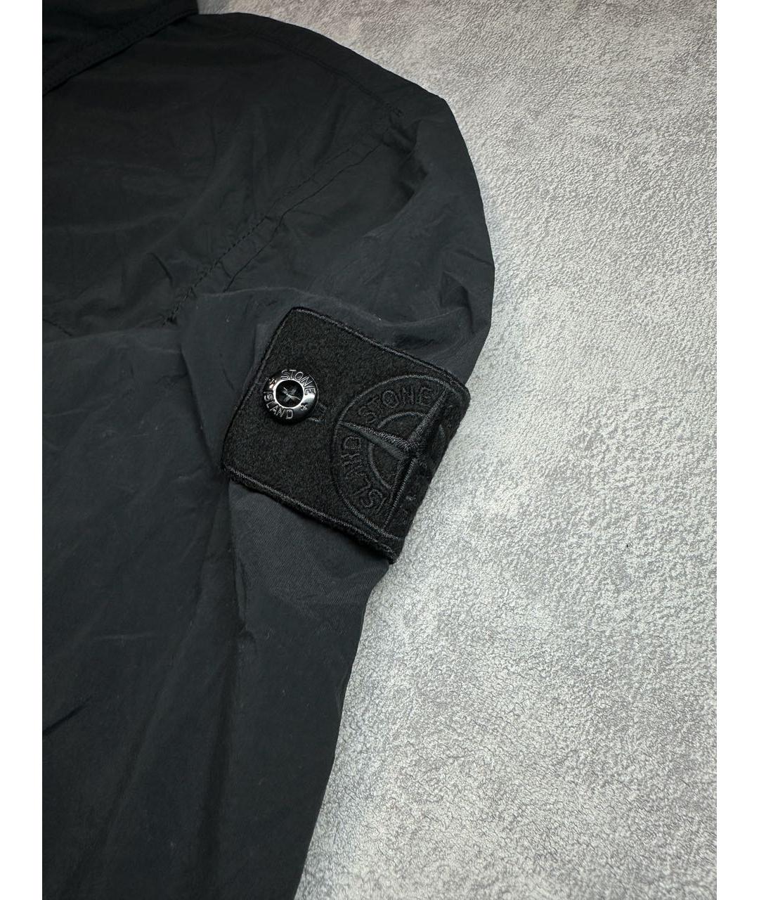 STONE ISLAND Черная полиамидовая куртка, фото 4
