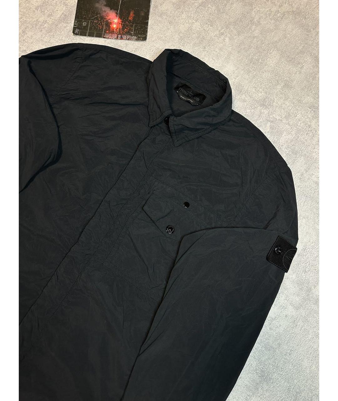 STONE ISLAND Черная полиамидовая куртка, фото 3