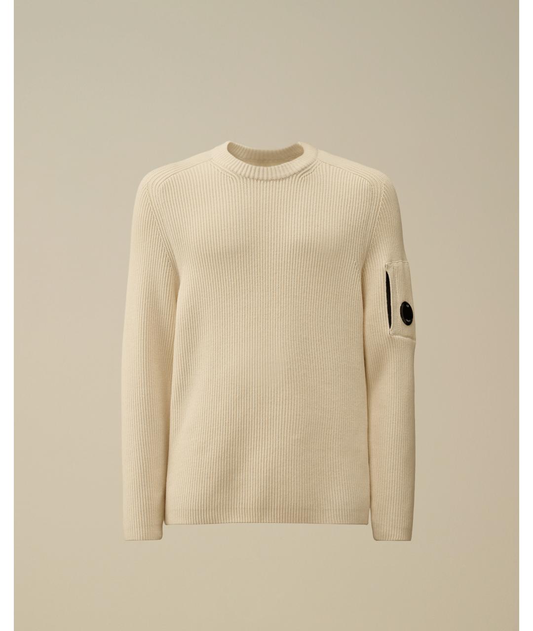 CP COMPANY Белый хлопковый джемпер / свитер, фото 1