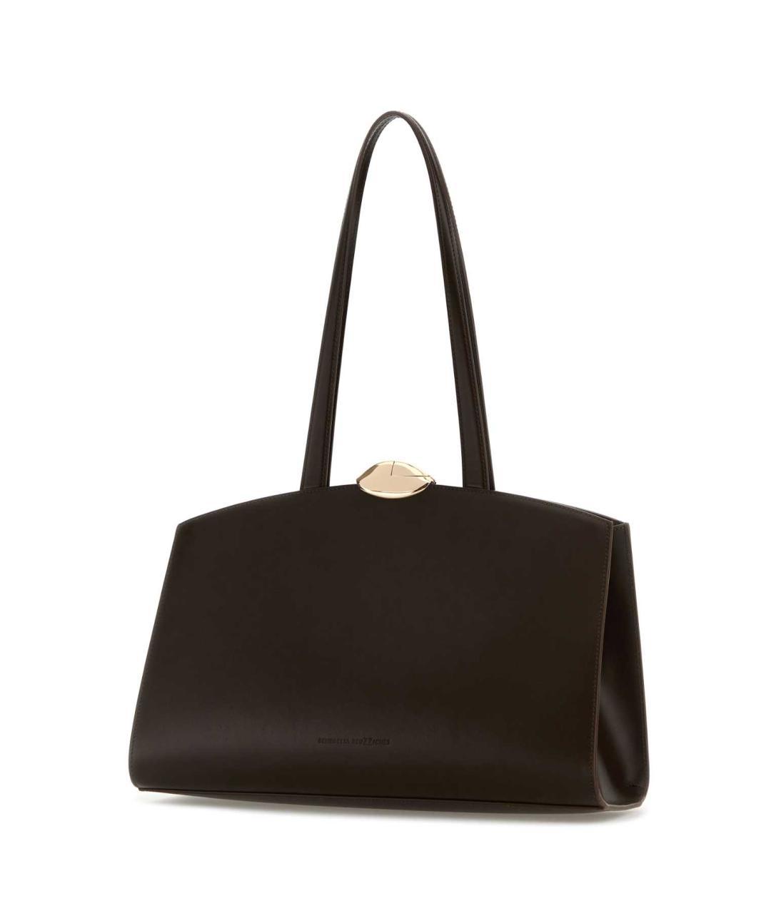 BENEDETTA BRUZZICHES Коричневая кожаная сумка через плечо, фото 3