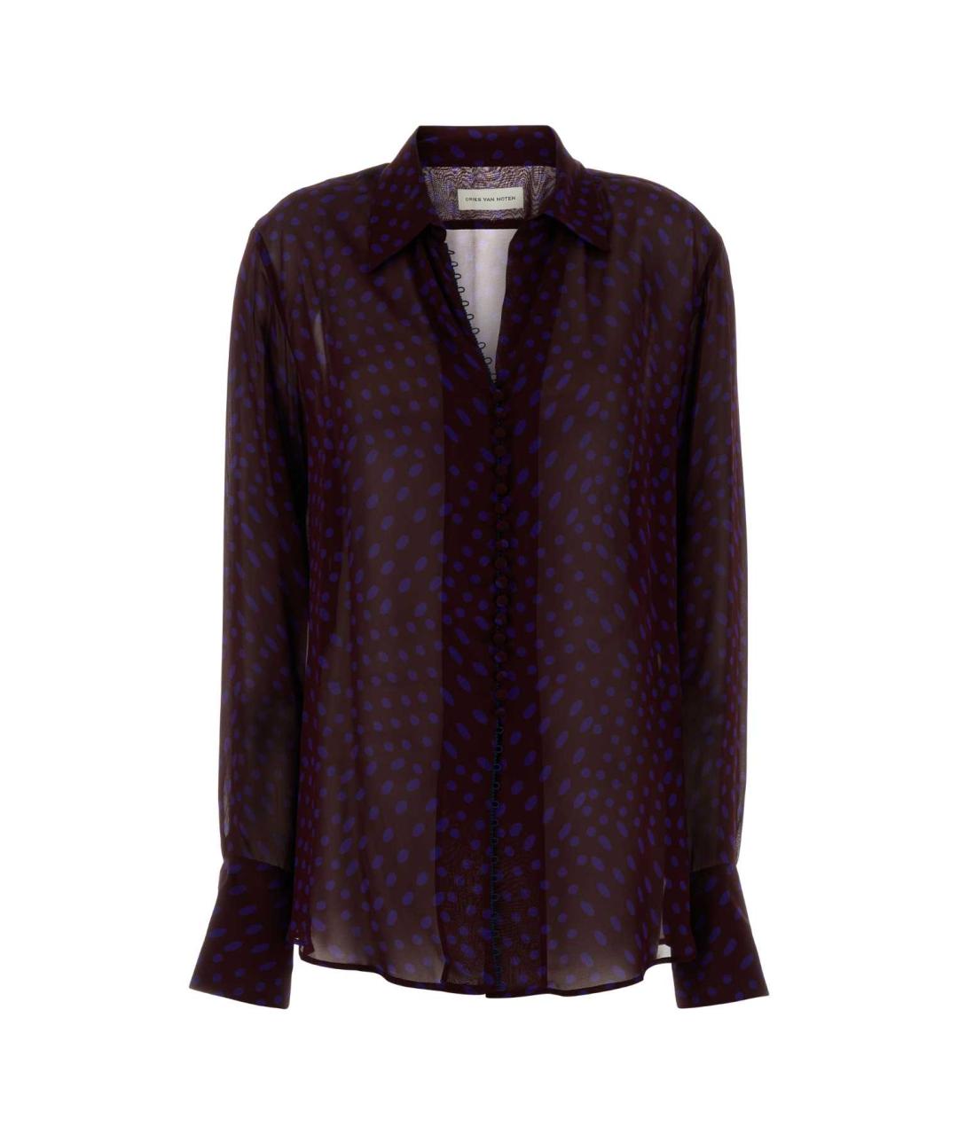 DRIES VAN NOTEN Мульти вискозная рубашка, фото 1