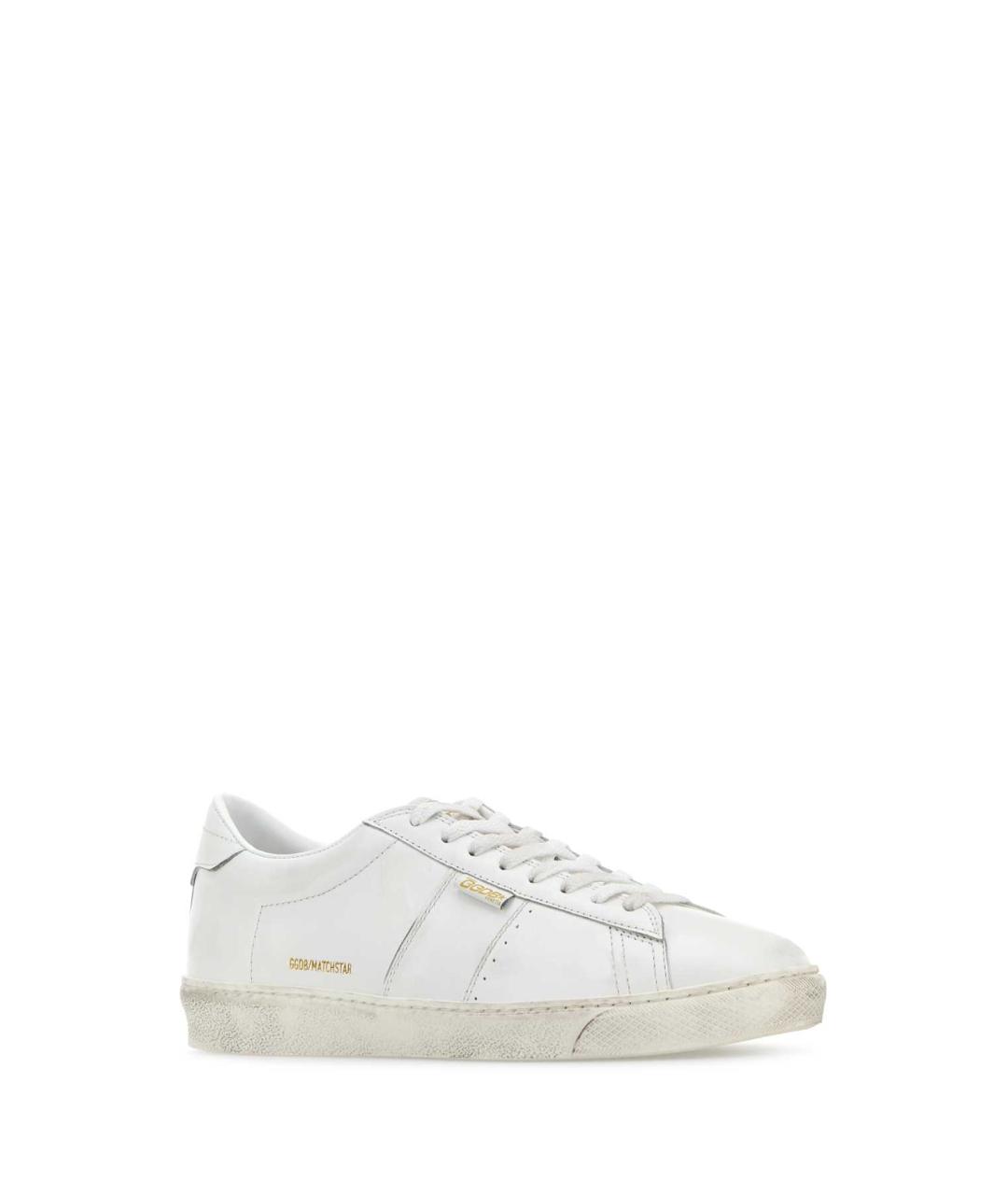 GOLDEN GOOSE DELUXE BRAND Белые кожаные низкие кроссовки / кеды, фото 2