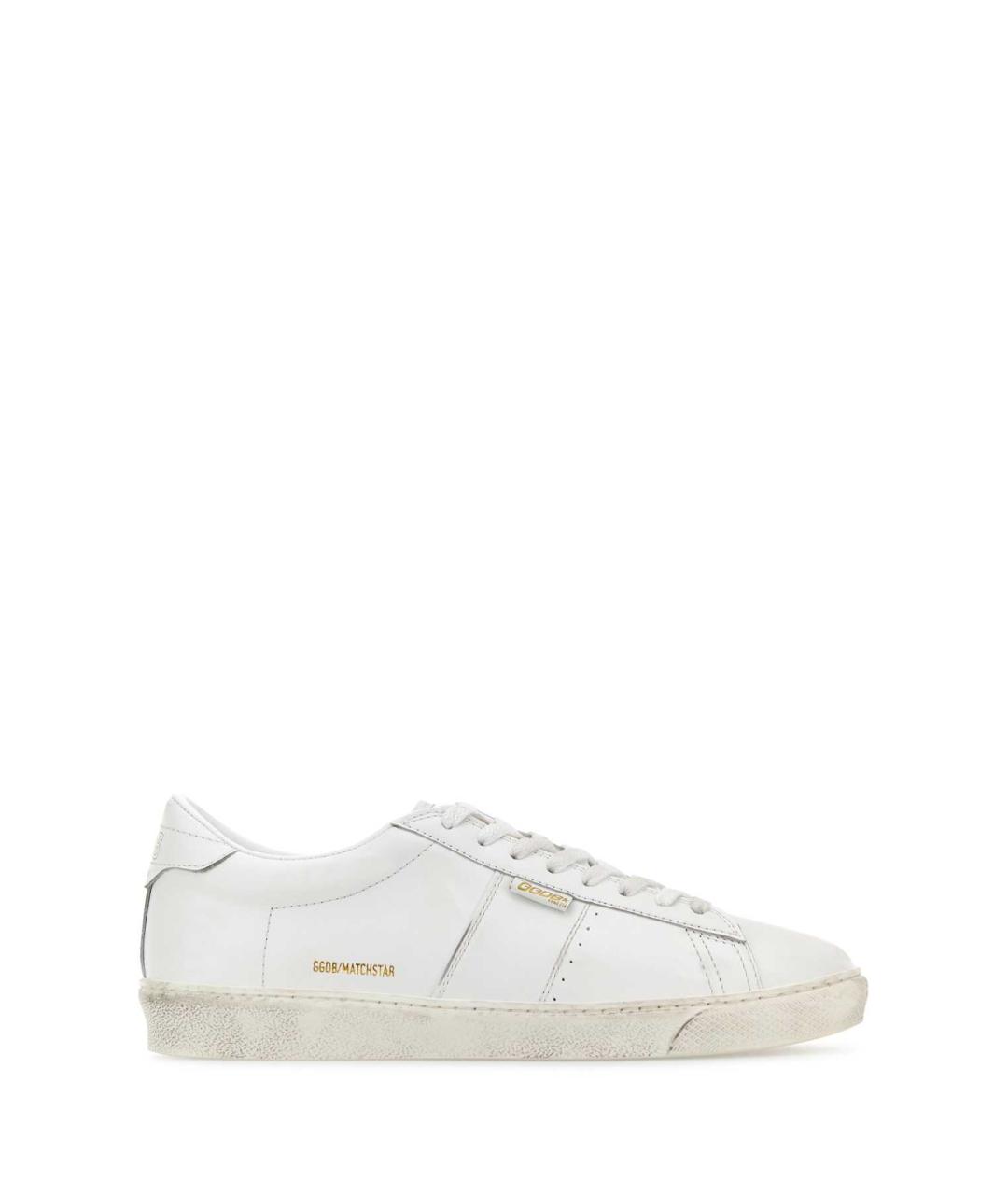 GOLDEN GOOSE DELUXE BRAND Белые кожаные низкие кроссовки / кеды, фото 1