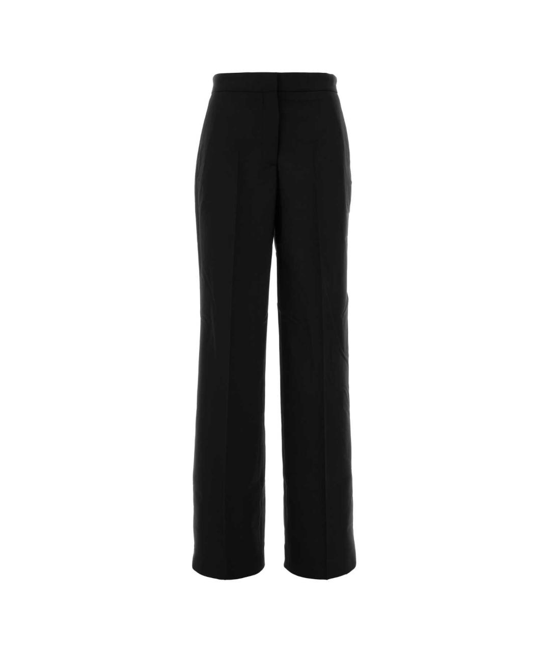 TORY BURCH Черные шерстяные прямые брюки, фото 1