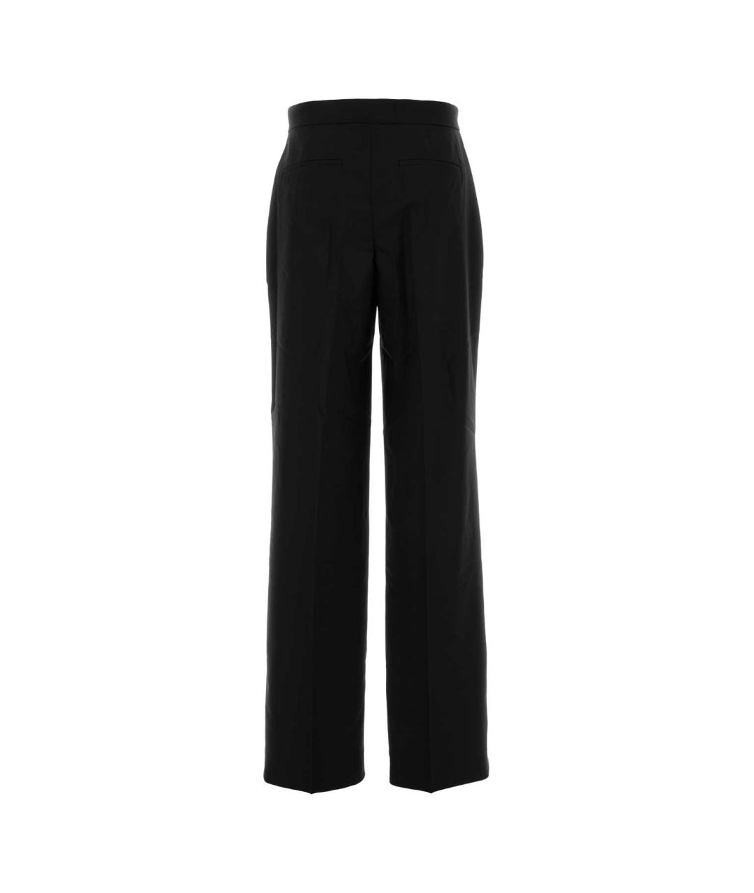 TORY BURCH Черные шерстяные прямые брюки, фото 2