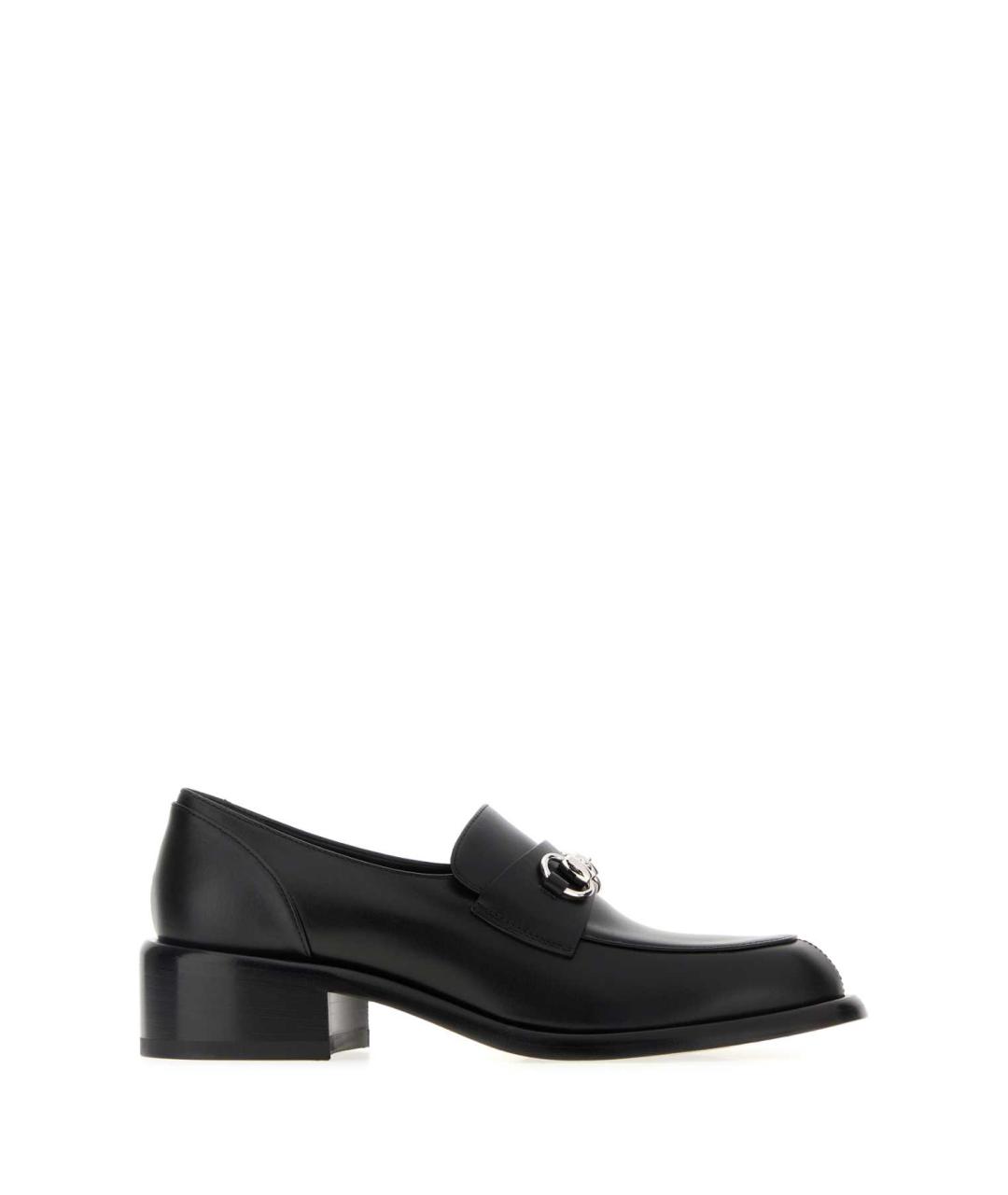 GUCCI Черные кожаные лоферы, фото 1