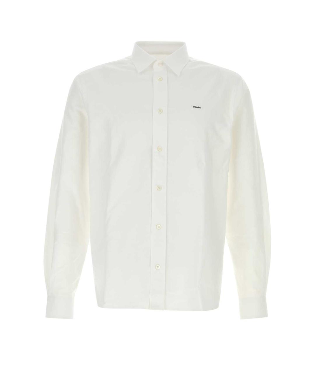 PRADA Белая хлопковая кэжуал рубашка, фото 1