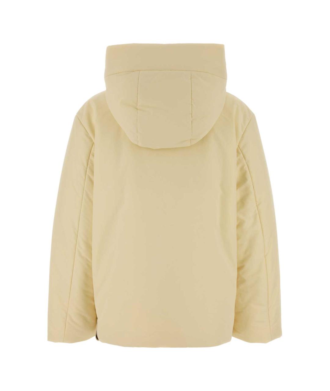 JIL SANDER Бежевая полиэстеровая куртка, фото 2
