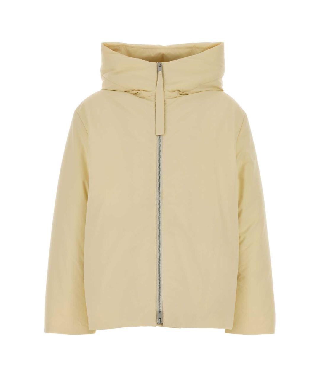JIL SANDER Бежевая полиэстеровая куртка, фото 1