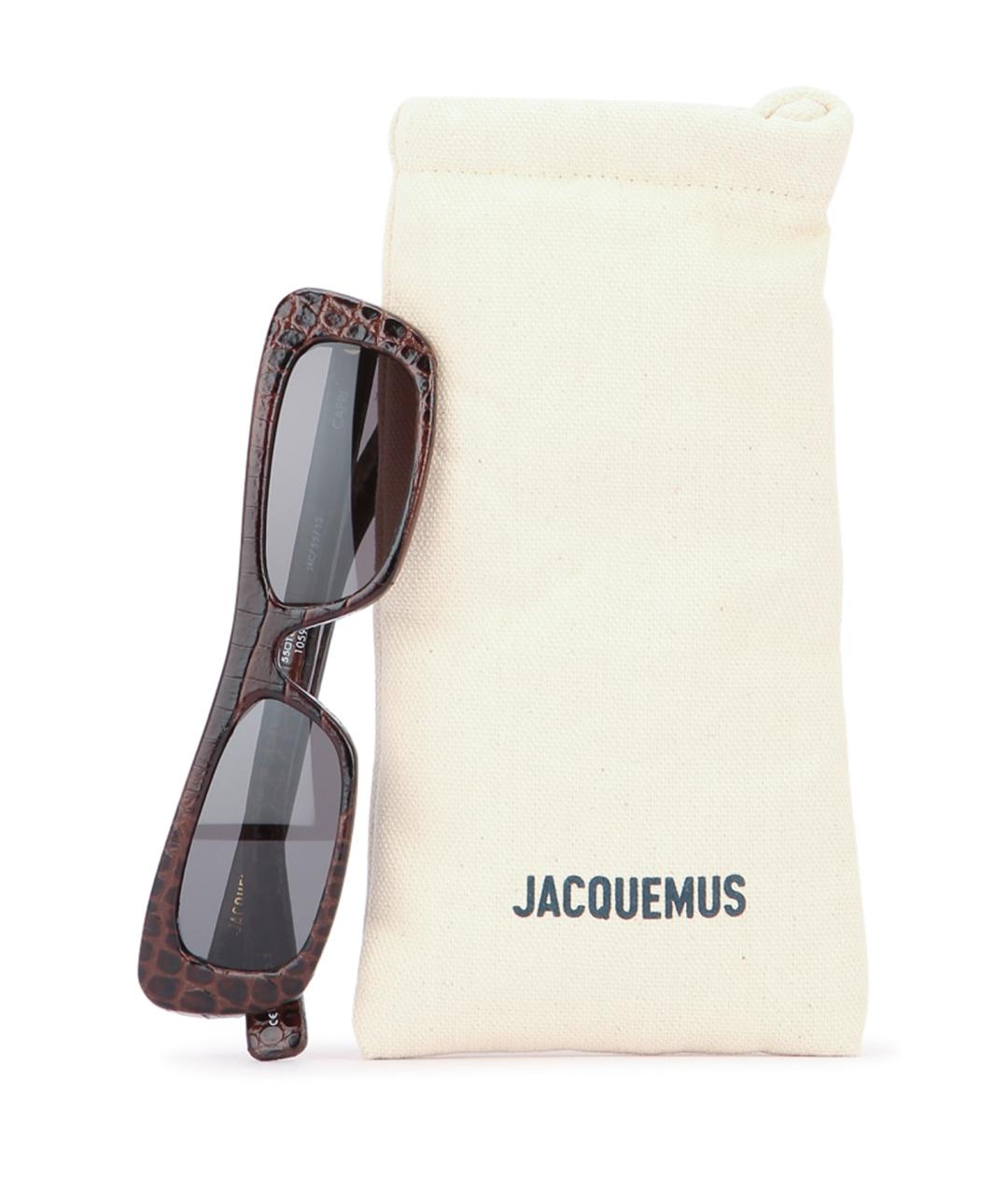 JACQUEMUS Коричневые солнцезащитные очки, фото 3