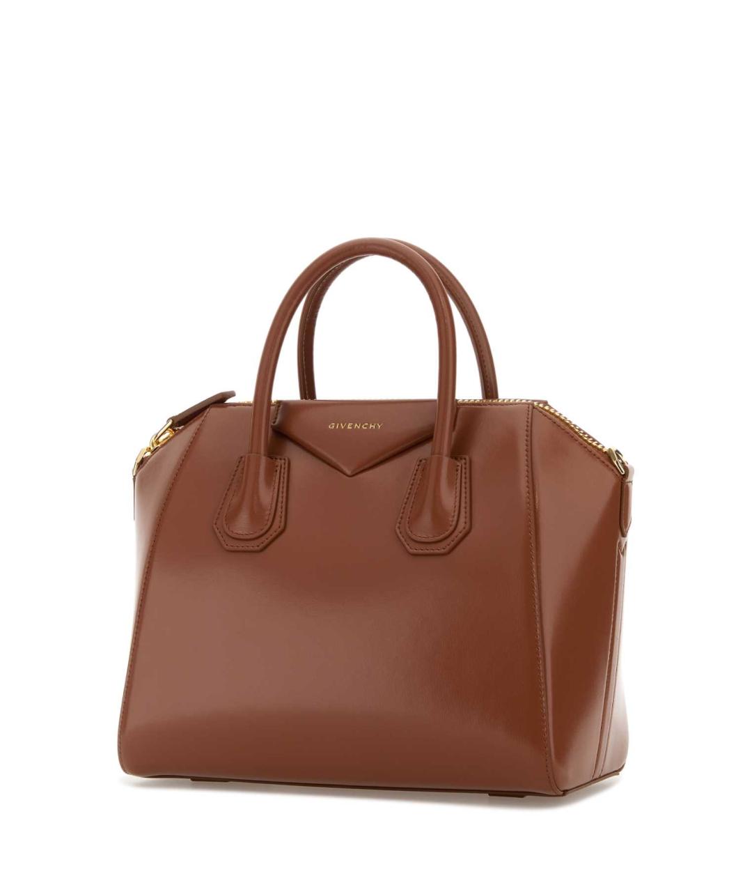 GIVENCHY Коричневая кожаная сумка тоут, фото 2