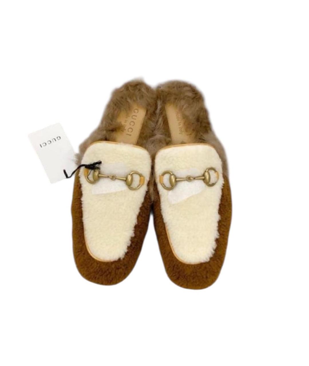 GUCCI Бежевые лоферы, фото 2