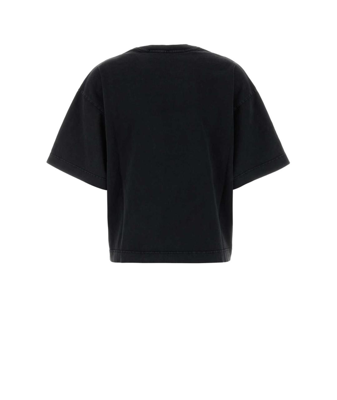 ALEXANDER WANG Черная хлопковая футболка, фото 2